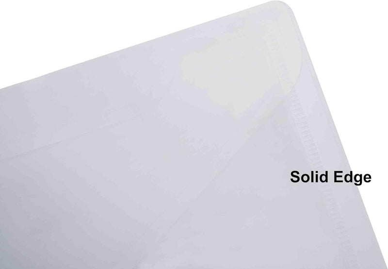 YESSART 9x7 Clear Plastic Envelopes Hook Loop Closure Receipt Stickers Storage Holder 10 Pack - Image 4